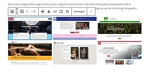 Galerij in editor